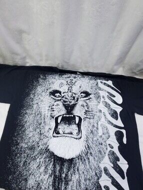 Black Santana Cotton Short Sleeve Graphic Tee 2012 Medium